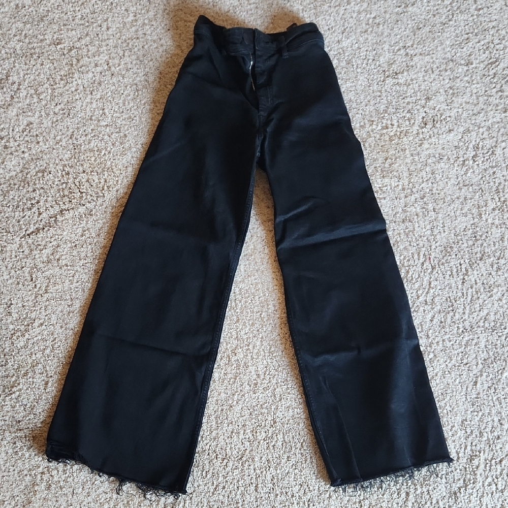 Never Worn Zara Womens High-Rise Black Marine Pants, Size 2